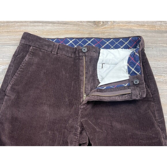 Brooks Brothers Clark Chino Pants Mens 32x30 FITS 32x29 Corduroy Straight Leg - Picture 3 of 14